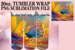 Glitter Butterfly Art Tumbler Wrap Pattern 20oz Product Image 1