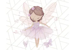 Pastel Purple Fairy Garden Clipart Enchanted Cottagecore Png Product Image 2