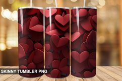 3D Valentine's Day Tumbler Design | Tumbler Sublimation Product Image 1