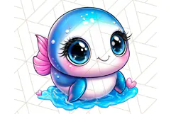 Arctic Animals Kawaii Clipart PNG, Cute Polar Creatures Art Product Image 2