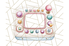 Kawaii Space Vehicles Clipart PNG, Cute Sci-Fi Tech Clip Art Product Image 2