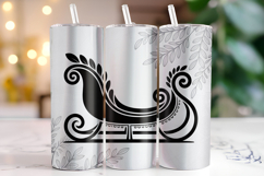 Christmas Sleigh Tumbler Wrap | Christmas | Sublimation Product Image 1