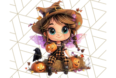Halloween Fairy Clipart PNG, Cute Chibi Fairy Art Clip Art Product Image 2