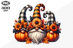 Halloween Gnomes Sublimation - Clipart PNG Design Product Image 1