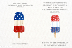 Patriotic Ice Cream Pops Clipart Product Image 2