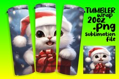 Merry Meow-y Christmas Cheers on Your Tumbler Product Image 1