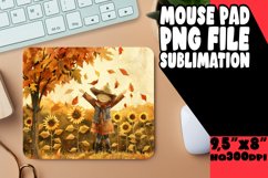 Fall Mouse Pad Watercolor Autumn Design Product Image 1