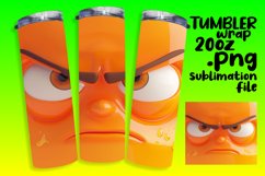 Whimsical Cartoon Emoji Tumbler Design - Sublimation 20oz Product Image 1