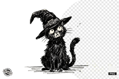 Halloween Black Cat Clipart Product Image 1