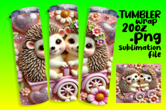 RICH 20oz Tumbler PNG Design , Sweet Animals Product Image 1