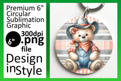 Lovely Round Design for Keychains , Teddy Bear Product Image 1