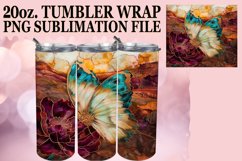 Stunning Butterfly Glitter Wrap for 20oz Tumblers Product Image 1