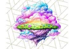 Bright Floating Island PNG Clipart for Fantasy Worlds &amp; Maps Product Image 2