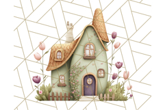 Whimsical Cottagecore Cottage PNG Clipart, Fairy House Png Product Image 2