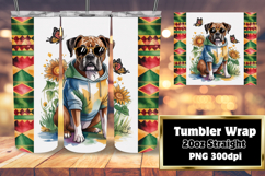 Sublimation-Ready Graphics for 20oz Tumbler , Cute Dog Product Image 1