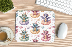 Happy New Year PNG Mouse Pad,Festive New Year's Eve 2026 PNG Product Image 1