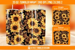 Pumpkin Tumbler Sublimation Wrap, 20 oz Fall Tumbler Wrap Product Image 1