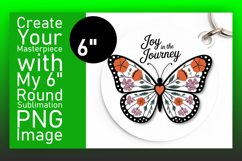 Cute Circle Design for Coasters , Butterfly Product Image 1