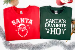 Matching Christmas Quote SVG | Santa - Favorite Ho Product Image 3
