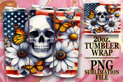 Radiant joy 20oz tumbler wrap, Skull USA Product Image 1