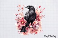 Watercolor Spring Floral Animal Clipart PNG Product Image 1