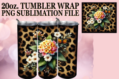 Serene days 20oz tumbler wrap, Leopard Prints Product Image 1