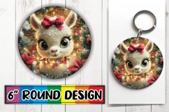Gorgeous Circle Design for Sublimation , Holiday Animals Product Image 1