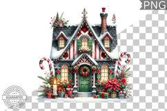 Christmas House Sublimation - Clipart PNG Design Product Image 1