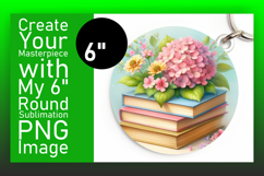 Playful Circle Design Keychain Artwork , Books Product Image 1
