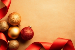 Glitter Christmas Balls Background, Holiday Background PNG Product Image 1