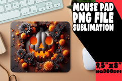 Joyful Mouse Pad Sublimation Magic, 3D Pumpkin Product Image 1