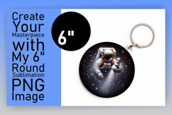 Chic Circle Design for Keychains , Astronaut Product Image 1