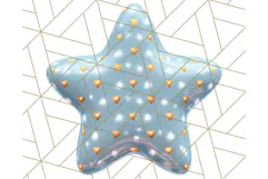 Cute Puffy Star Clipart PNG, 3D Glossy Pastel Stars Clip Art Product Image 2