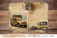 Printable Junk Journal Pages postcard travel 7 Product Image 1