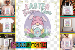 Stylish PNG TSHIRT Designs, Easter Gnome Product Image 1
