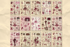 Ephemera Ballet Junk Journal Pages Product Image 2