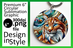 Creative Round Design for Keychains , Animals Product Image 1