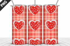 Lovely Hearts Tumbler Design | Valentine's Day Tumbler Wrap Product Image 2