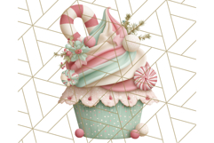 Pastel Christmas Clipart, Mint and Blush Holiday PNG Product Image 2