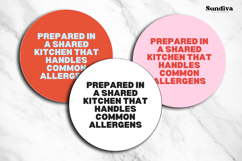 Food Allergy Warning Label Canva Template 7 Product Image 3