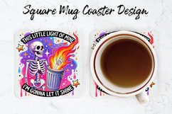 Skull Mug coaster | Coaster | Sublimation Design Product Image 1