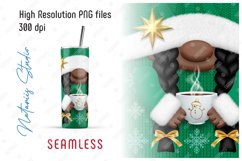 Cute Christmas Gnome - 20oz SKINNY TUMBLER. Product Image 2