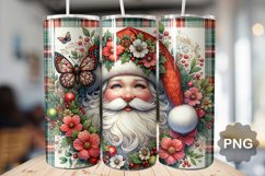 Christmas Santa Tumbler Sublimation - 20 Oz Skinny Tumbler Product Image 1
