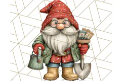 Farmer Gnome Clipart, Cute Farm Gnomes PNG Illustrations Product Image 2