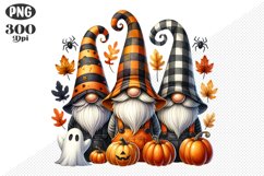 Halloween Gnomes Sublimation - Clipart PNG Design Product Image 1