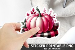 Halloween Pumpkin Sticker| Halloween Sticker PNG Design Product Image 1