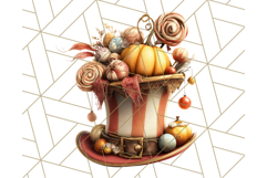 Autumn Circus Clipart Carnival Tent Fall PNG, Vintage Circus Product Image 2