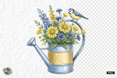 Summer Birds Garden Clipart Product Image 1