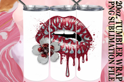 Cozy Moments 20oz tumbler wrap, Dripping Lips Product Image 1