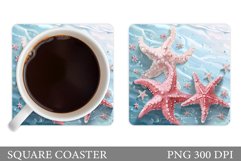 Starfish Coaster Sublimation. Starfish Sublimation Product Image 1